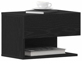 vidaXL Κομοδίνο 2 pcs Μαύρη δρυς 46 x 29.5 x 30 εκ. Επεξεργασμένο ξύλο