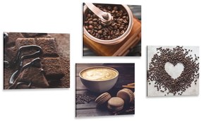 Σετ εικόνων για τους λάτρεις του καφέ - 4x 60x60