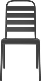 vidaXL Σετ Τραπεζαρίας Κήπου 5 Τεμαχίων Ανθρακί από Ατσάλι