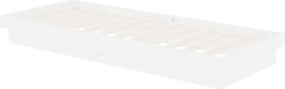 vidaXL Πλαίσιο Κρεβατιού Λευκό 75x190 εκ. Μασίφ Ξύλο Small Single