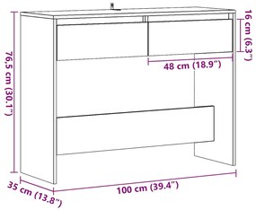 ΤΡΑΠΕΖΙ ΚΟΝΣΟΛΑ ΠΑΛΑΙΟ ΞΥΛΟ 100X35X76,5 ΕΚ. ΕΠΕΞΕΡΓΑΣΜΕΝΟ ΞΥΛΟ 856784