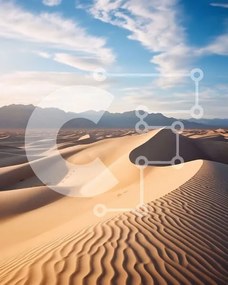 Intra Συλλεκτικό Ξύλινο Παζλ Plywood  4mm - Εκπληκτικό ερημικό τοπίο με αμμόλοφους και βουνά Σε Ξύλινο Κουτί - Διαστάσεις: 10x10 cm – 25 κομμάτια