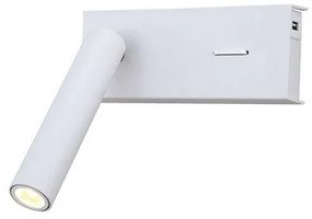 Απλίκα Φωτιστικό Τοίχου Σποτ LED Λευκό Ματ H74 Zambelis-H74-Λευκό H74