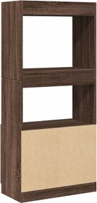 vidaXL Ντουλάπι Καφέ Δρυς 63x33x140 εκ. από Επεξεργασμένο Ξύλο