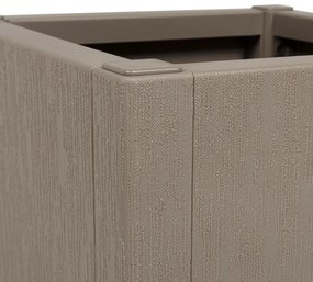 vidaXL Γλάστρα Κήπου Ανοιχτό Καφέ 36 x 36 x 35 εκ. PP