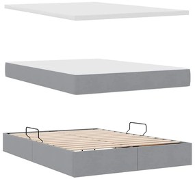 vidaXL Κρεβάτι με αποθηκευτικό χώρο και στρώμα με στρώμα 140 x 190 cm
