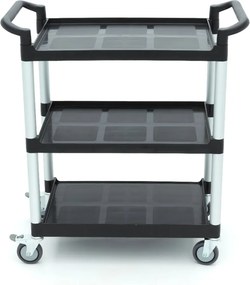 Serving Trolley – 3 Plastic Shelves – 86,5 x 42,5cm