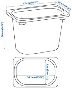 TROFAST κουτί αποθήκευσης, 42x30x36 cm 305.820.87