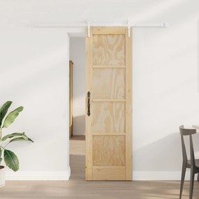 vidaXL Συρόμενη Πόρτα ORKDAL Φυσικό και Λευκό 61 x 198,5 εκ.