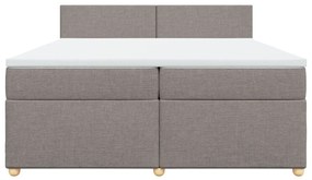 ΚΡΕΒΑΤΙ BOXSPRING ΜΕ ΣΤΡΩΜΑ TAUPE 200X200 ΕΚ. ΥΦΑΣΜΑΤΙΝΟ 3289084