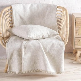 Ριχτάρι Fidel Ecru Ρυθμός Three-Seater 180x280cm Cotton,Chenille