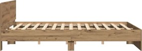 vidaXL Κρεβάτι με Κεφαλάρι Artisan Δρυς 180 x 200 cm