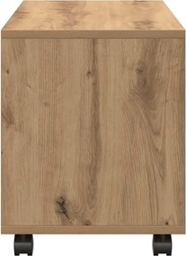 vidaXL Ντουλάπι Τροχήλατο Αρτισιανή Δρυς 72x33x42,5 εκ. Επεξ. Ξύλο