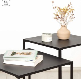 Σετ με 2 τραπέζια Max Home 38 x 37 x 38 cm (x2)