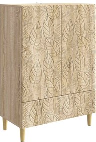 vidaXL Πλαϊνό γραφείο Sonoma Δρυς 66 x 34,5 x 95 εκ.