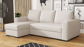 Γωνιακός καναπές Latte-Ekrou - 242.00Χ156.00Χ88.00cm