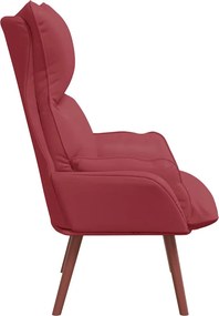 vidaXL Πολυθρόνα Κόκκινο 69 x 74 x 93 εκ. Δερματίνη
