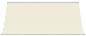 Τέντα Συρόμενη Κρεμ 300 x 150 εκ. από Ύφασμα και Ατσάλι - Κρεμ