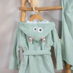 Βρεφικό Μπουρνούζι Nef-Nef Homeware Alphabet Monster Πράσινο Νο02