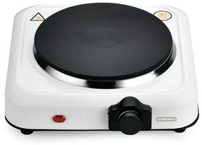 Termomax TX100 Επιτραπέζια Εστία Εμαγιέ Μονή 1500W Λευκή