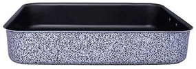 Ταψί Ορθογώνιο Sirmione OZ45093000 30x22x7cm Αλουμινίου Grey-Black Olympia Zanetti Aluminium