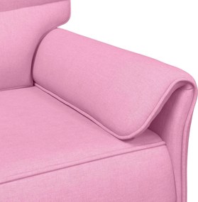 vidaXL Σετ Καναπέ 2 τμχ. Ροζ Ύφασμα