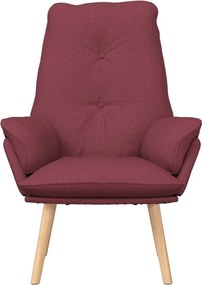 vidaXL Πολυθρόνα Κόκκινο 69 x 74 x 93 εκ. Ύφασμα και Κόντρα Πλακέ