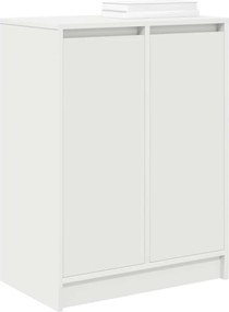 vidaXL Παπουτσοθήκη Λευκή 57x34x76 εκ. από Επεξεργασμένο Ξύλο