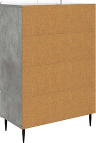 vidaXL Πλαϊνό γραφείο Γκρι Σκυροδέματος 66 x 34,5 x 97 εκ.