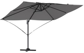 vidaXL Καντιλεβέ Ομπρέλα Roma Ανθρακί 352x251x260 εκ. Αλουμίνιο