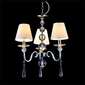 Πολυέλαιος Οροφής Aca Evita AD90043D Chrome/Pearl Silver