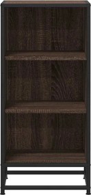 vidaXL Ραφιέρα Καφέ Δρυς 35,5x35x76 εκ. Επεξ. Ξύλο + Μέταλλο