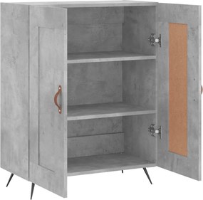 vidaXL Ντουλάπι Γκρι Σκυροδέματος 69,5x34x90 εκ. Επεξεργασμένο Ξύλο