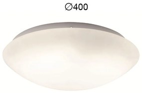 Φωτιστικό Οροφής - Πλαφονιέρα Disk 4154600 D400 Opal Viokef Γυαλί