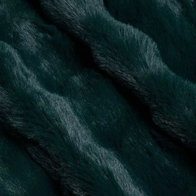 vidaXL Ψεύτικη κουβέρτα από κουνέλι Olite 4 pcs Σκούρο Πράσινο