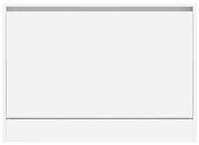 vidaXL Παπουτσοθήκη Λευκή 80x21x57 εκ. από Επεξεργασμένο Ξύλο