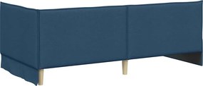 vidaXL Κρεβάτι Γωνίας Μπλε 90 x 200 cm ύφασμα