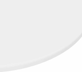 vidaXL Καπάκι τραπεζιού Λευκό Ø 80 x 1,5 cm Επεξεργασμένο ξύλο