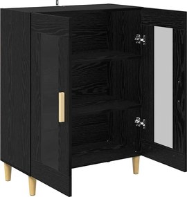 vidaXL Πλαϊνό γραφείο Μαύρη Οξυά 69,5 x 34 x 90 εκ. Επεξεργασμένο ξύλο