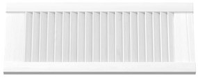 vidaXL Πόρτα ντουλαπιού Louvred Design Λευκό 69x29,5 cm