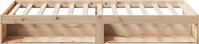 vidaXL Κρεβάτι ημέρας χωρίς στρώμα 75x190 cm Στερεό ξύλο πεύκο