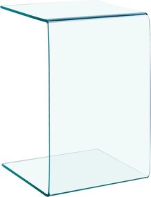 vidaXL Τραπέζι Βοηθητικό 40 x 40 x 60 εκ. από Ψημένο Γυαλί