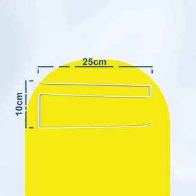 Μεταλλική Βάση Under Shelf για Χαρτί Κουζίνας 25x10cm Άσπρο ή Μαύρο - Άσπρο