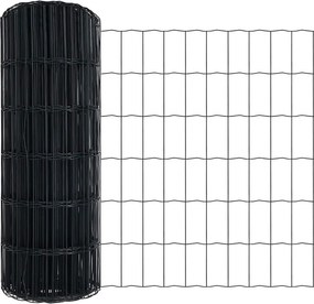 vidaXL Φράχτης Εuro 0,4 x 50 μ. Σίδηρος με επικάλυψη PVC Γκρι