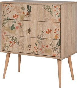 Συρταριέρα Πολύχρωμο CITY 80x40x89