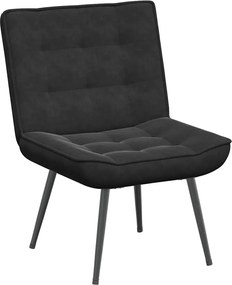 vidaXL Καρέκλα χαλάρωσης Μαύρη 64x74x84 cm Βελούδο