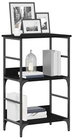 vidaXL Ράφι Βιβλίων Μαύρη δρυς 50 x 33 x 82 εκ Επεξεργασμένο ξύλο