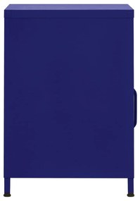 vidaXL Κομοδίνο Ναυτικό Μπλε 35 x 35 x 51 εκ. από Ατσάλι