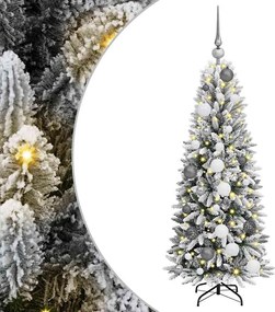 vidaXL Τεχνητό Χριστουγεννιάτικο Δέντρο με 150 LED Λευκό 120 cm