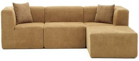 Καναπές Γωνιακός Raks 825BLC5267 245x165x70cm Brown